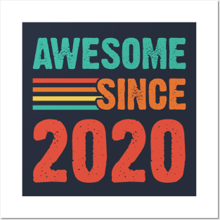 Vintage Awesome Since 2020 Posters and Art